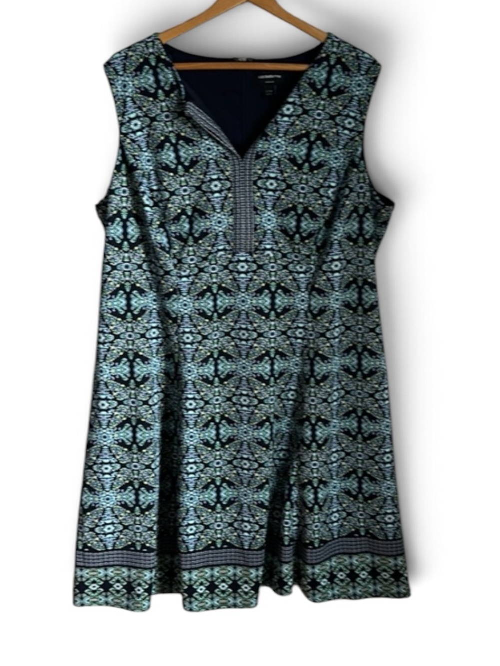 F2- multi colored midi dress Liz Claiborne 22